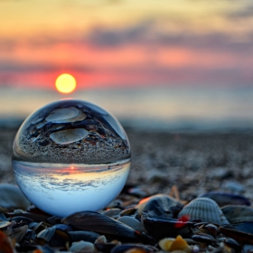 Crystal ball sunrise