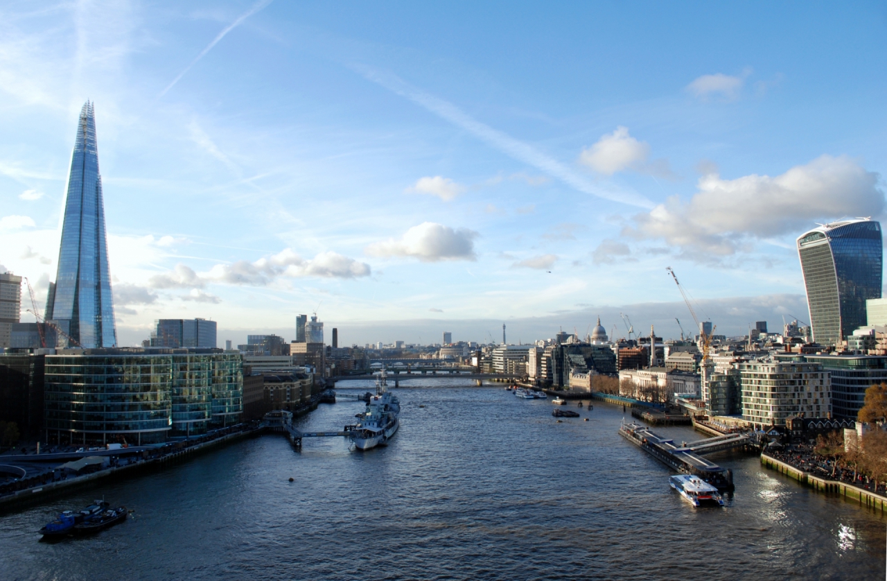 London from Tower Bridge