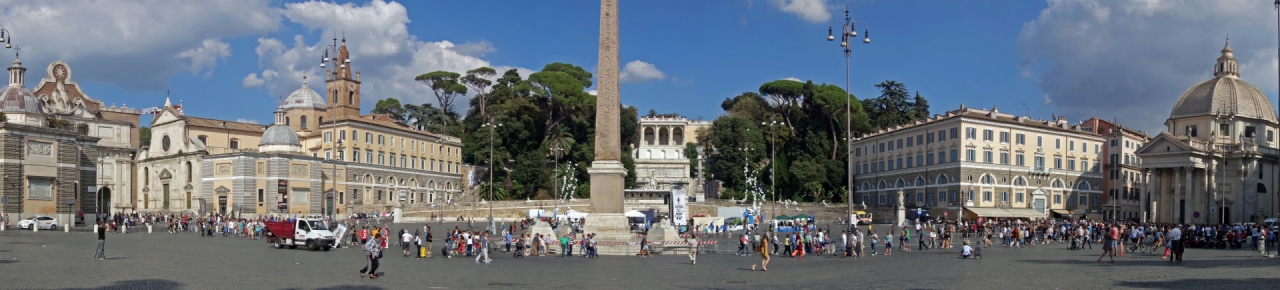 Piazza del Popolo - панорамно