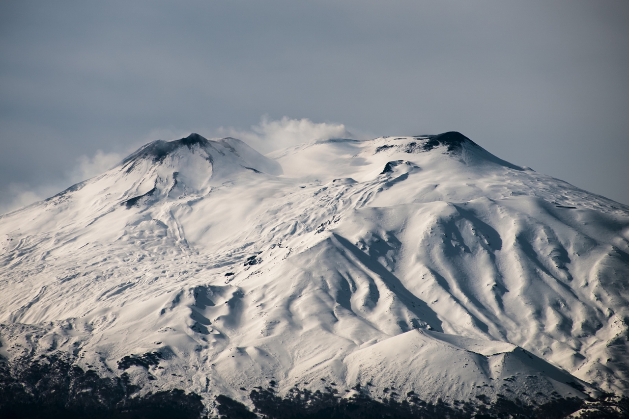 Snow at Mount Etna