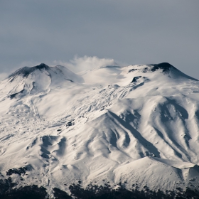 Snow at Mount Etna