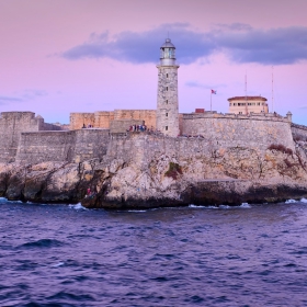 Morro Castle Lighthouse at sunset