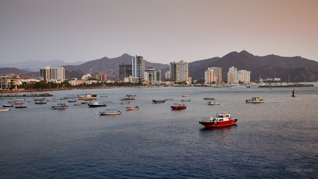 Sunset over Santa Marta