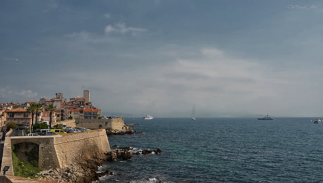 Mediterranean sea of Antibes