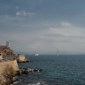 Mediterranean sea of Antibes