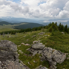 Панорама към яз. Батак