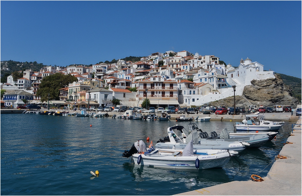 Skopelos town - старото пристанище