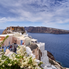 View to Oia's old casstle
