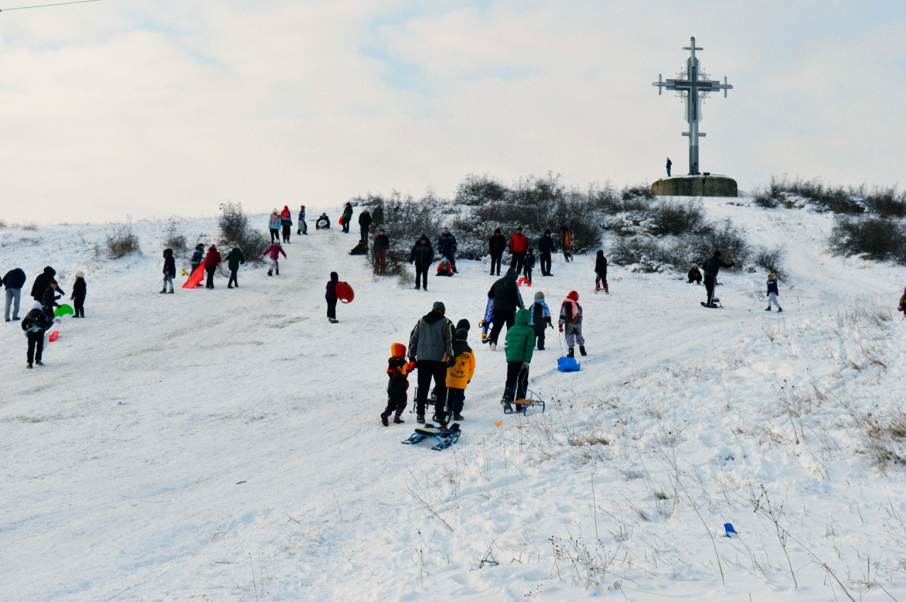 Ски писта в морския град Бургас