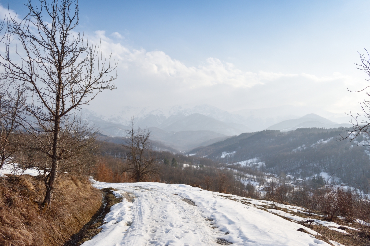 По планинската пътека