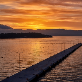 Sunrise over the pier....