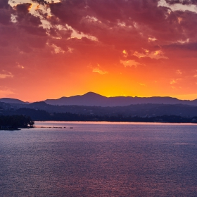 Sunset over Kerkyra...