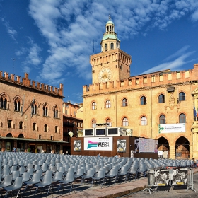Лятно кино Ritrovato, Piazza Maggiore, Болоня*