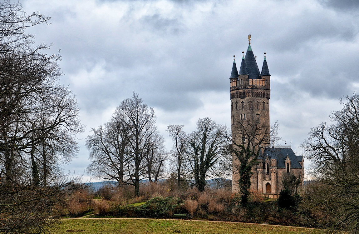 Flatowturm im рark Babelsberg, 1856г.