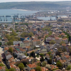 Панорама на централната част на Варна