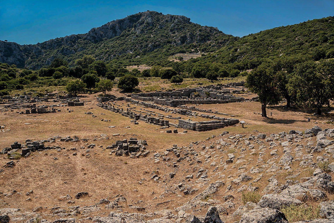 Руините на Ancient Kassopе, IV век пр.Хр. - 167 г.