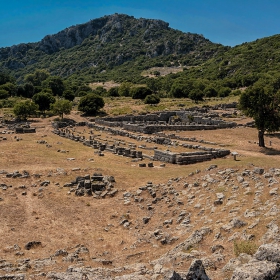 Руините на Ancient Kassopе, IV век пр.Хр. - 167 г.