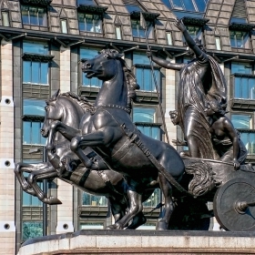 Boudicca Queen of the Iceni on Westminster Bridge