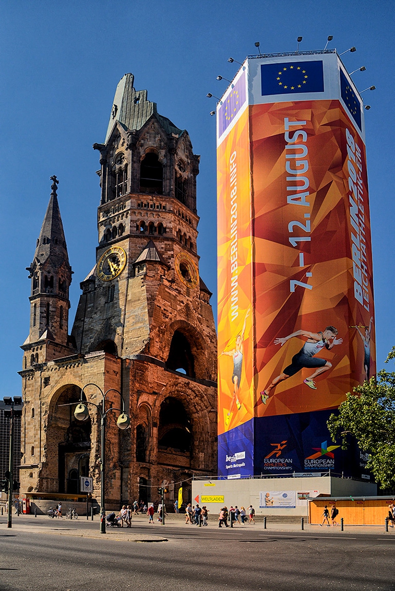 Kaiser Wilhelm Gedachtnis Kirche, 1895 г. - 2018 European Athletics Championships*