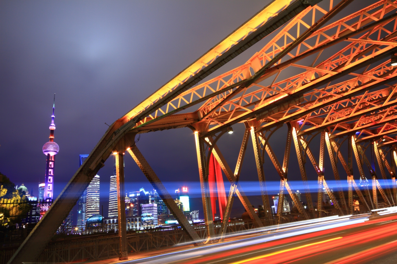 Waibaidu Bridge, Oriental Pearl Tower, Shanghai