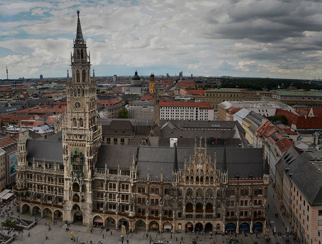 Neues Rathaus, Munchen, 1867-1909 г.