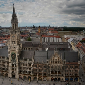 Neues Rathaus, Munchen, 1867-1909 г.