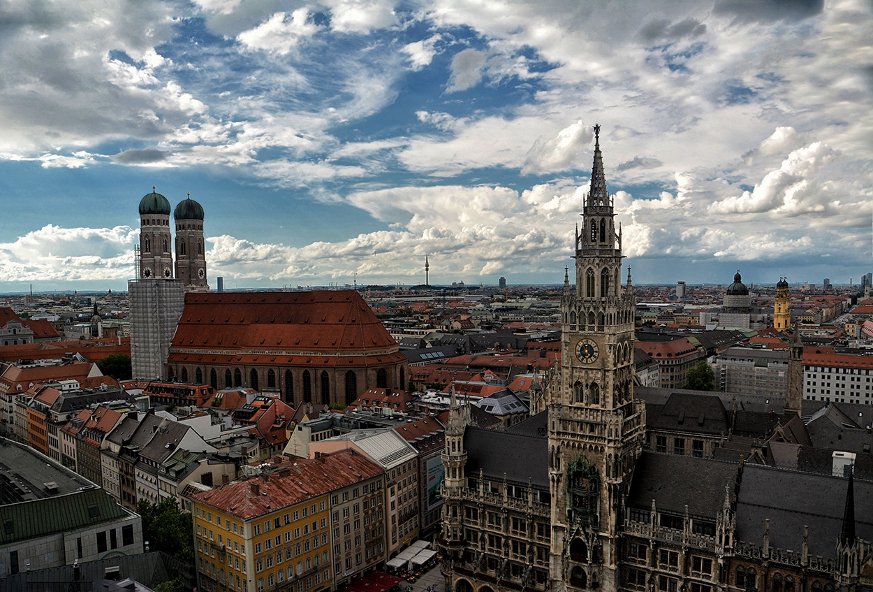 Frauenkirche_Neues Rathaus, Munich