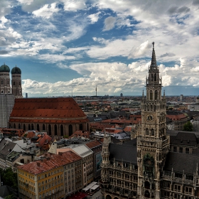 Frauenkirche_Neues Rathaus, Munich