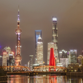 Suzhou Creek, Waibaidu Bridge, LuJiaZui, Shanghai