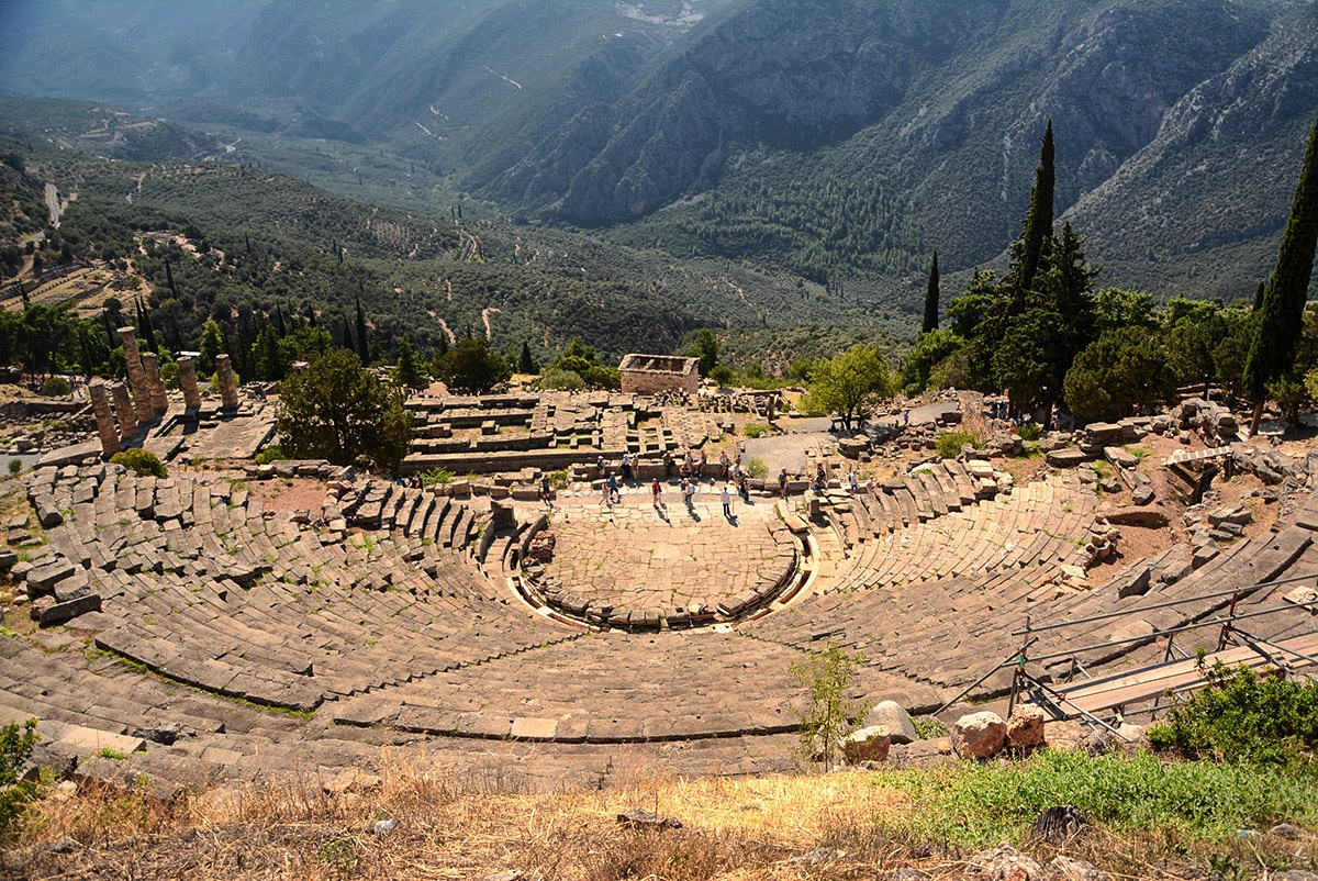 Ancient theatre in Delphi, 160-159 г. пр.н.е.