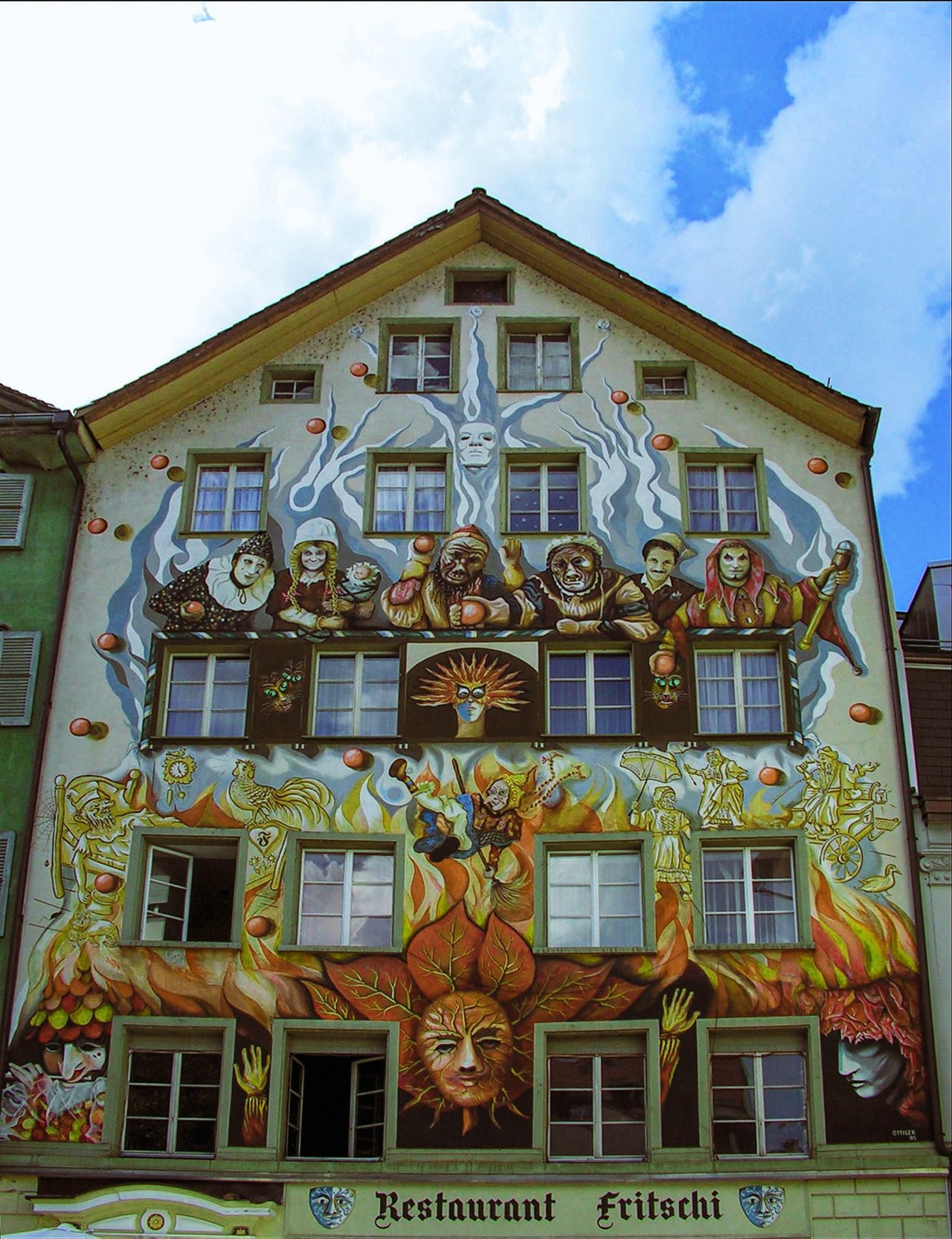 Painted house in Luzern