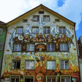 Painted house in Luzern