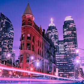 Blue Hour. Wintry Toronto