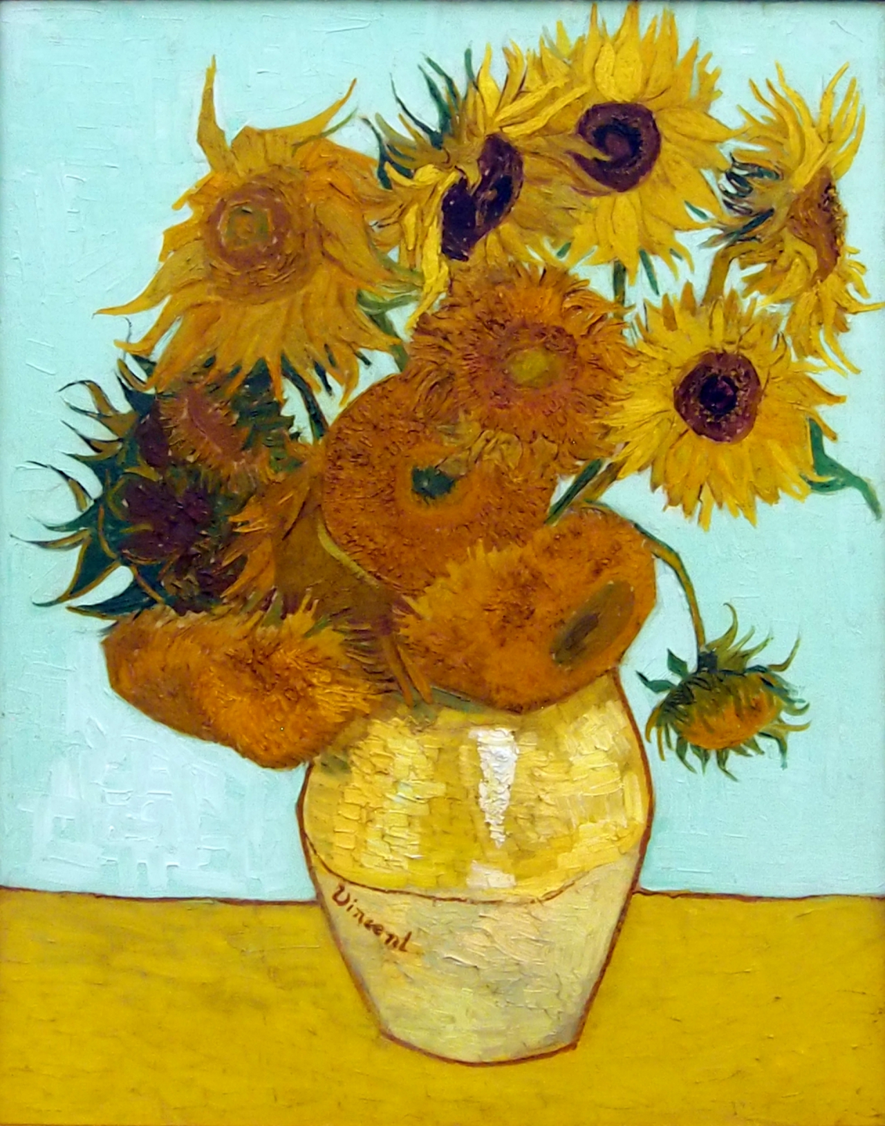 Van Gogh s Sunflowers 1888, from the Neue Pinakothek museum in Munich