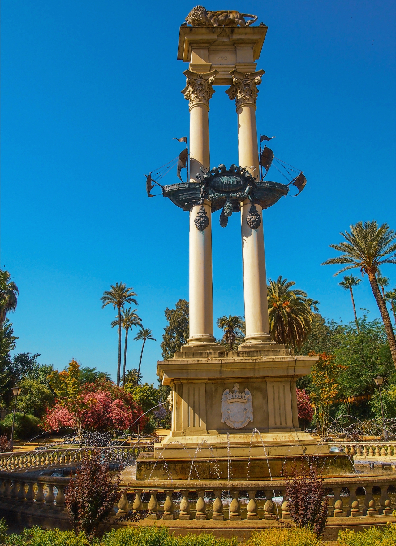 Sevilla - Jardines de Murillo - Monument de Christopher Columbus