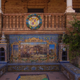 Plaza de Espana Sevilla Bancos de Ceramica
