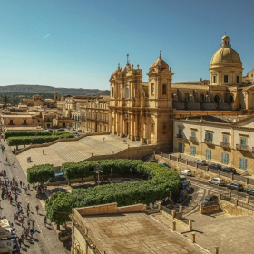 Noto - Sicilia - The Cathedral of St. Nicolo and its surroundings