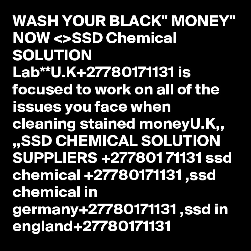 SSD Chemical Solution for Sale +27788676511